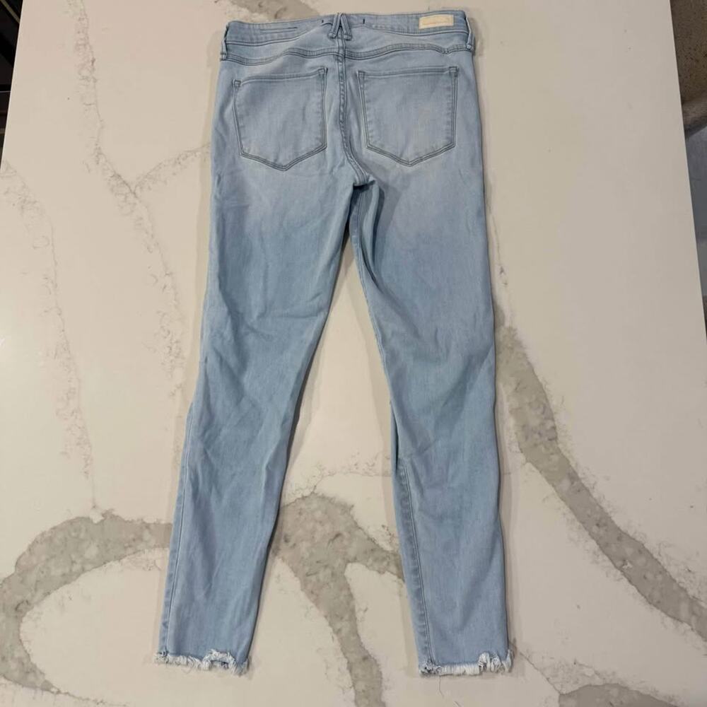 Abercrombie & Fitch The Super Skinny Ankle Mid Rise Denim Jeans Women's 28 Blue - Picture 5 of 9